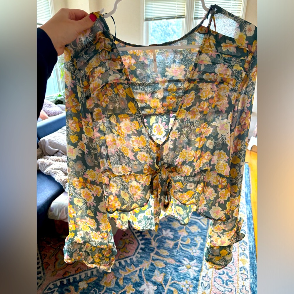 Floral. Free People. Size L